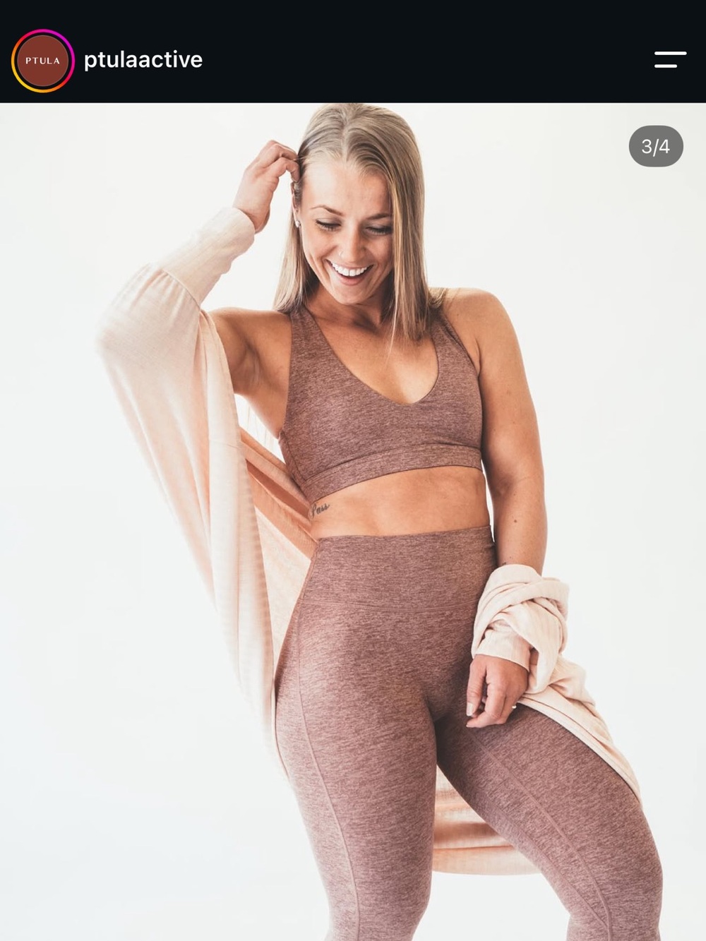 P'tula Bare Legging 23” Coral Sands